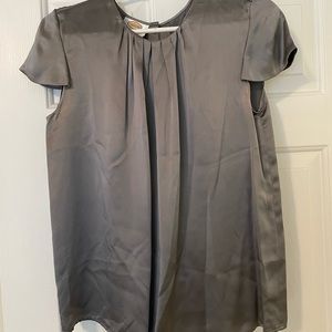 Silk Grey woman’s blouse. Size 8